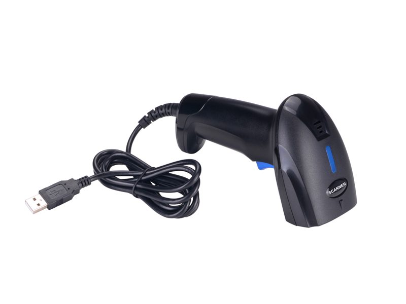 Barcode Scanner 1D Laser Wired with Stand
